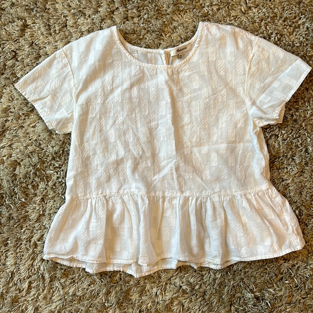 Madewell medford white top size XXS